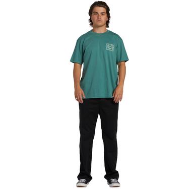  Billabong Crayon Wave Tees Erkek Yeşil Tişört