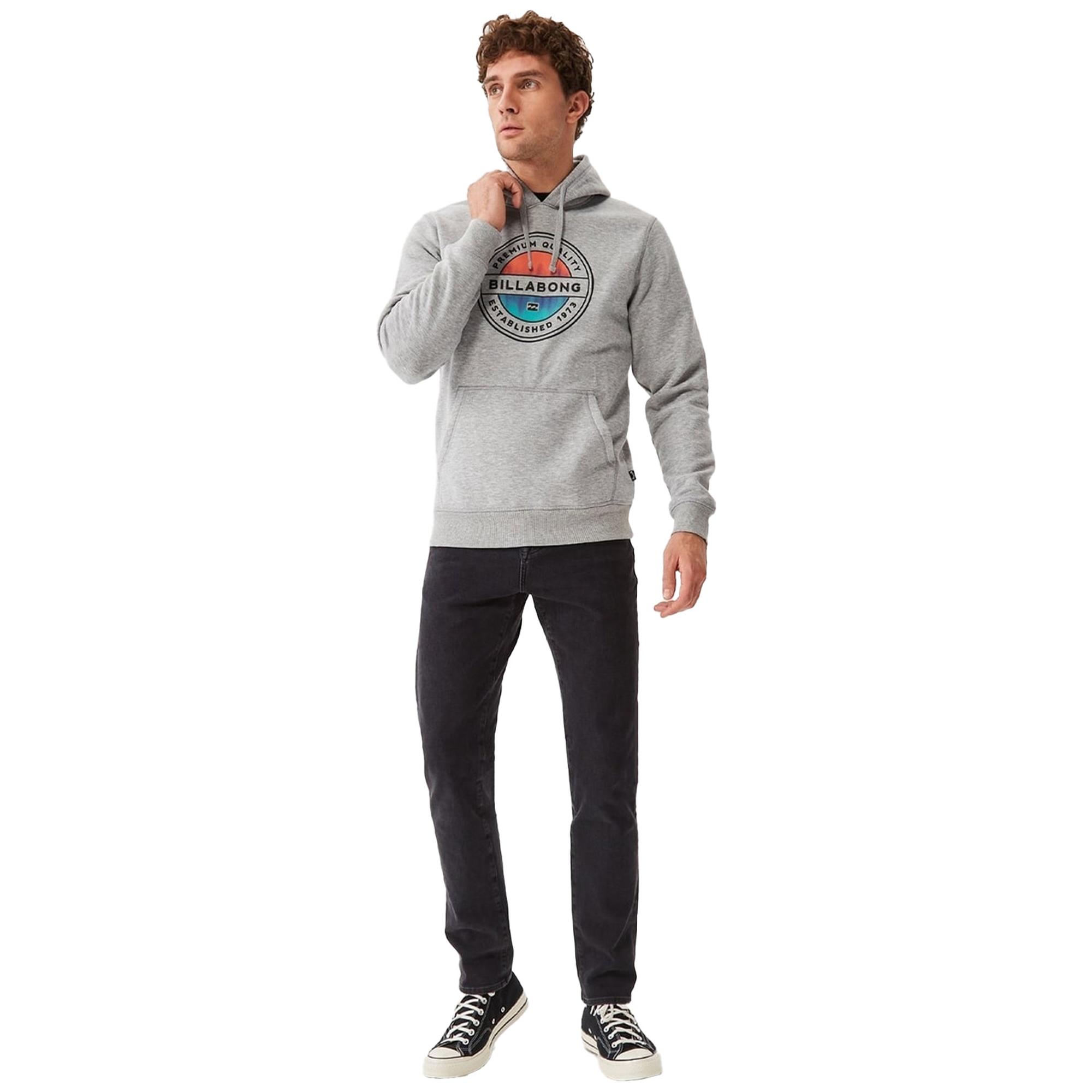 Billabong Rotor Fill Po Erkek Gri Sweatshirt