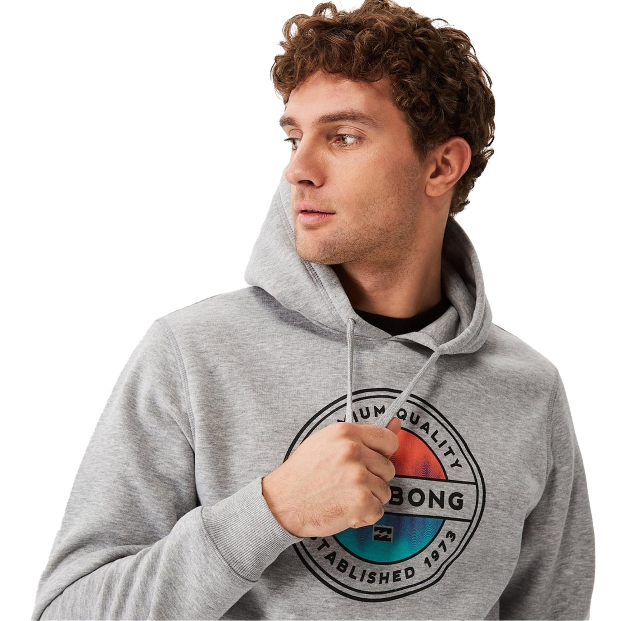 Billabong Rotor Fill Po Erkek Gri Sweatshirt
