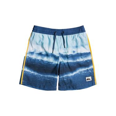  Quiksilver Erkek Çocuk Volley Short Jetlag Volley Youth 15 Mavi