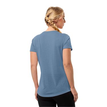  Jack Wolfskin Vonnan S/s T Kadın Mavi Tişört