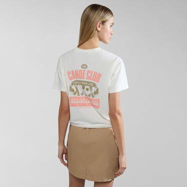  Napapijri S-Howard W Kadın Beyaz T-Shirt