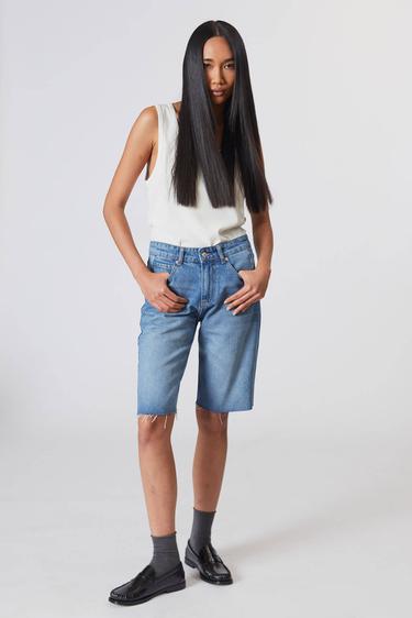  Orta Bel Bermuda Şort