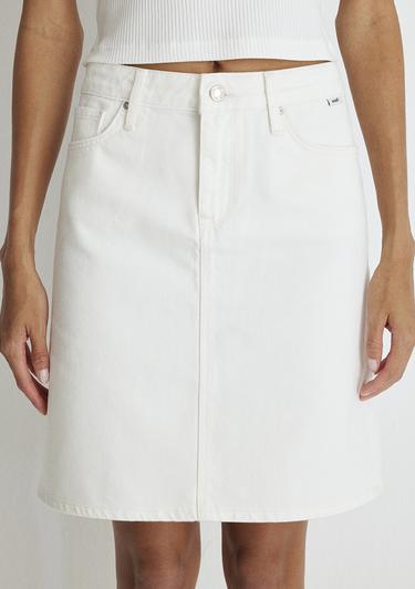  Mavi Valerie Casual Kırık Beyaz Jean Etek 1319887100