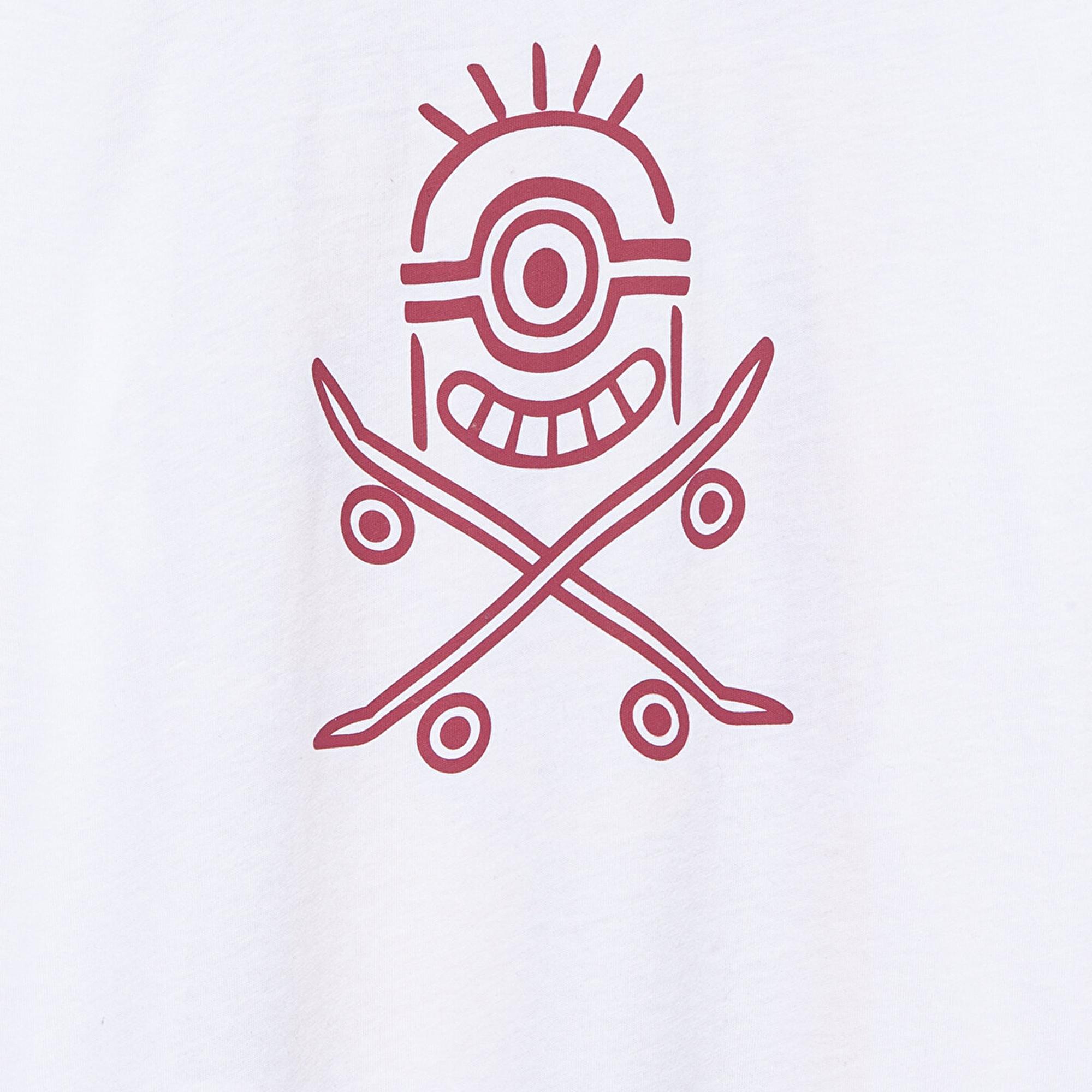 Mavi Minion Baskılı Beyaz Tişört Oversize / Geniş Kesim 6610166-620