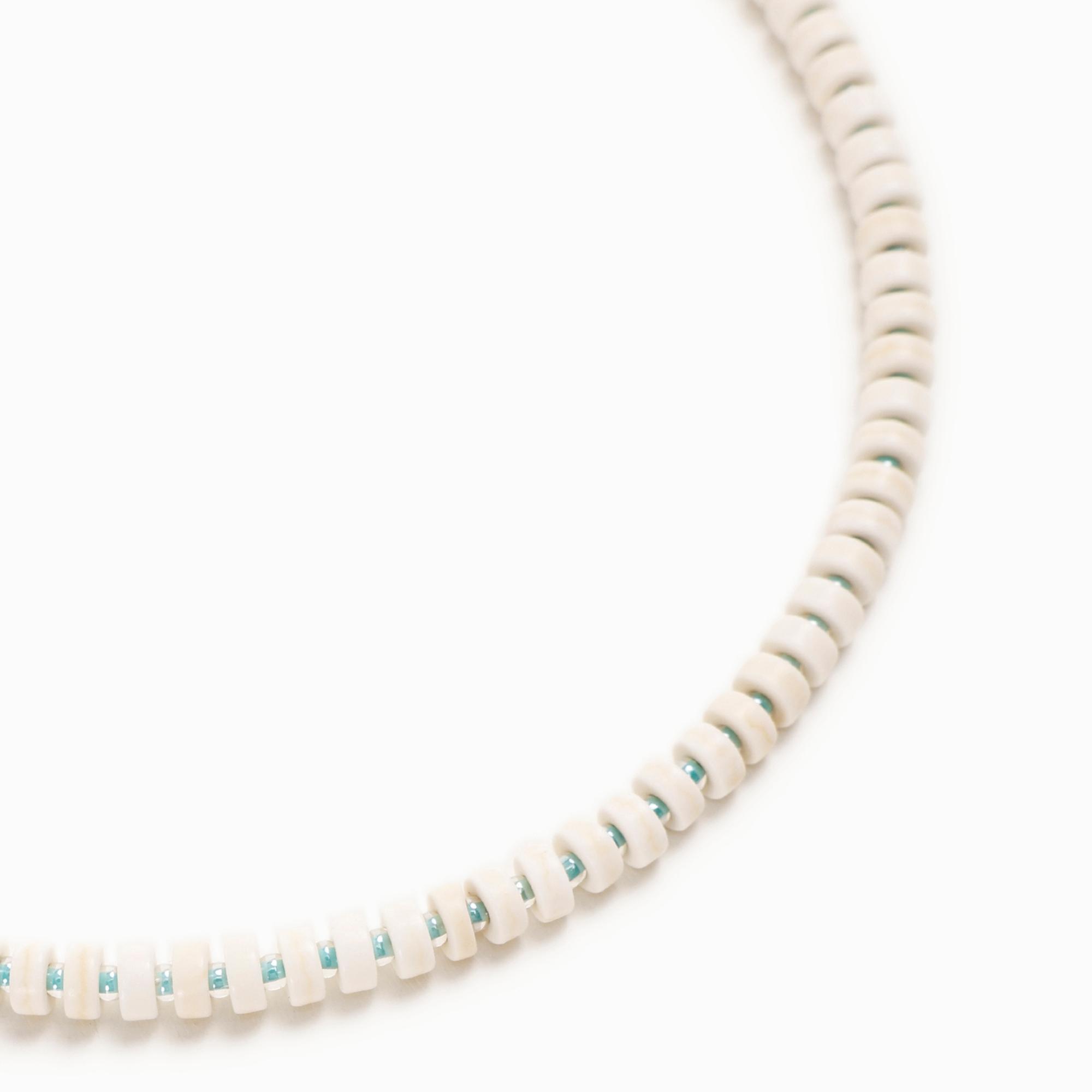 Doğal Taş Ve Cam Boncuklu Kolye