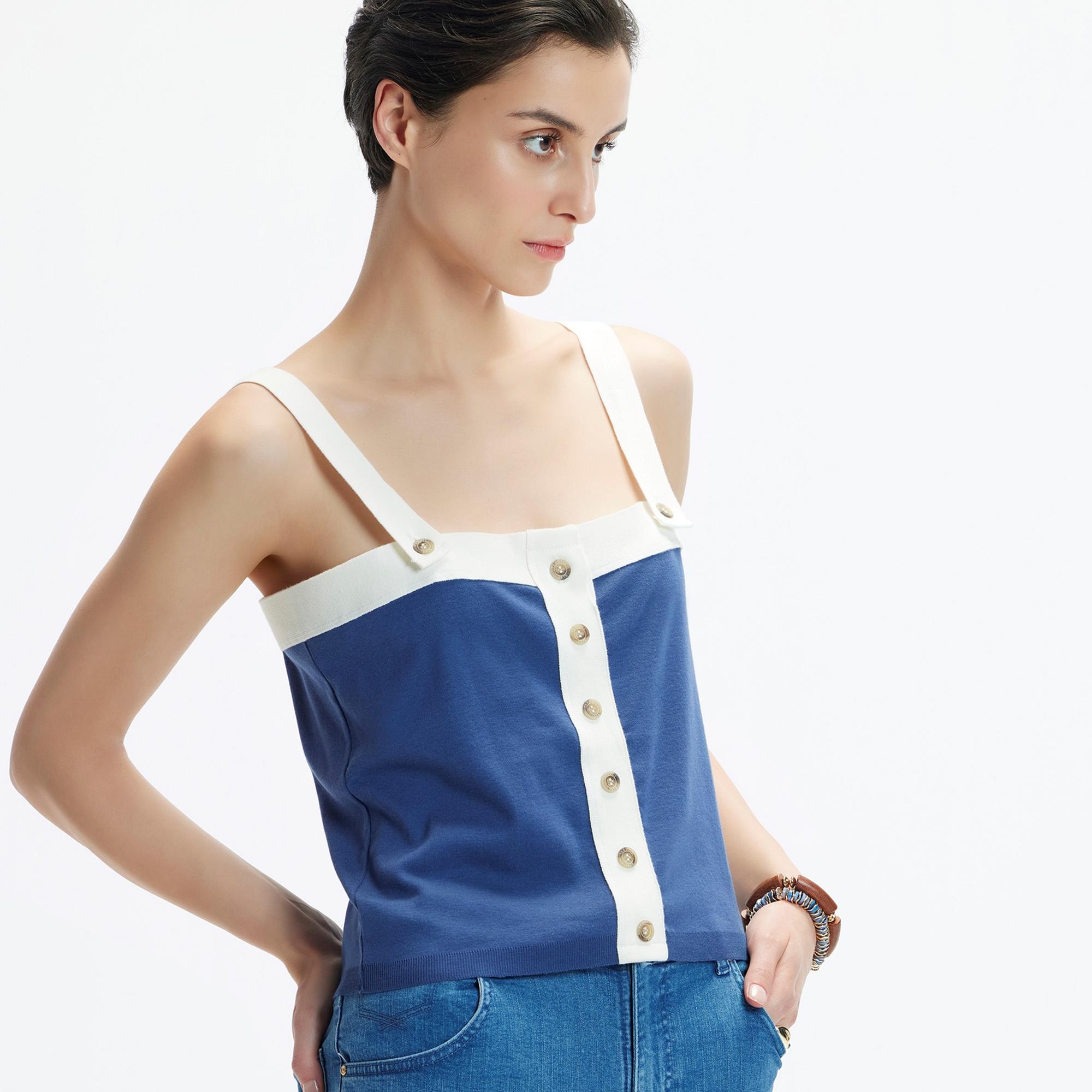 Askılı Triko Blüz