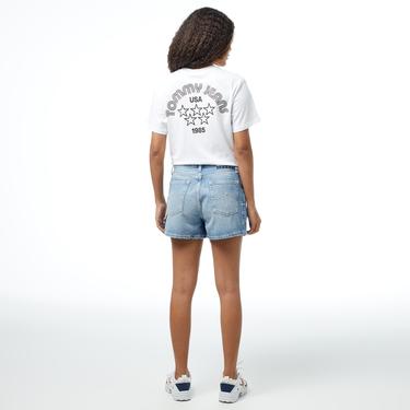  Tommy Jeans Skort Kadın Mavi Etek