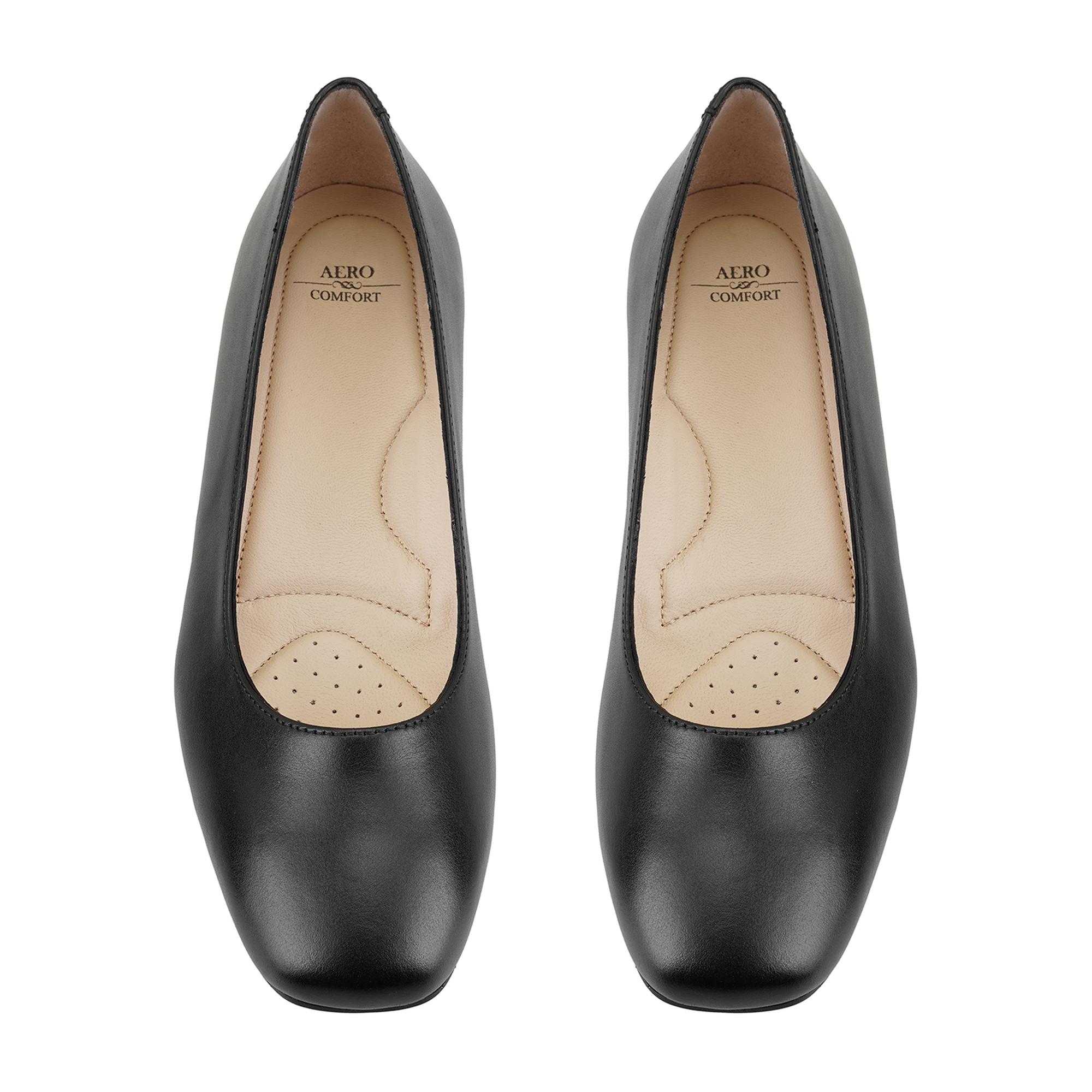 Kadın Siyah DesaComfort Deri Babet