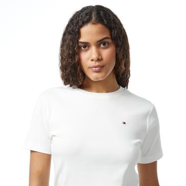  Tommy Hilfiger Cody Kadın Beyaz T-Shirt