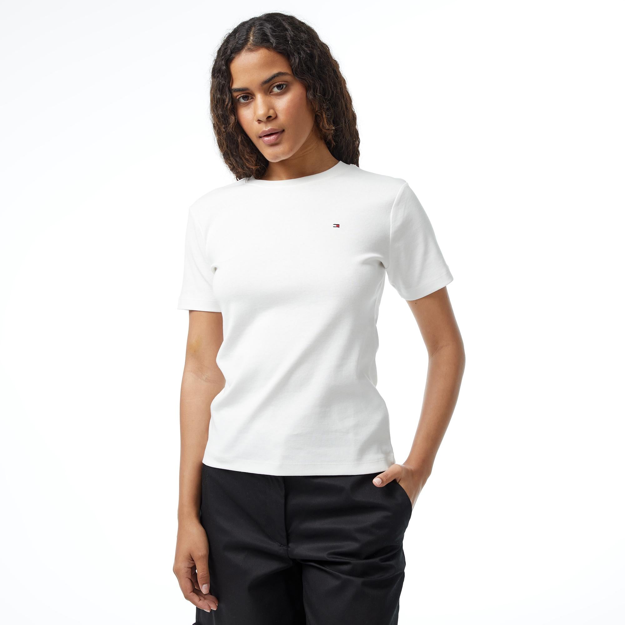 Tommy Hilfiger Cody Kadın Beyaz T-Shirt