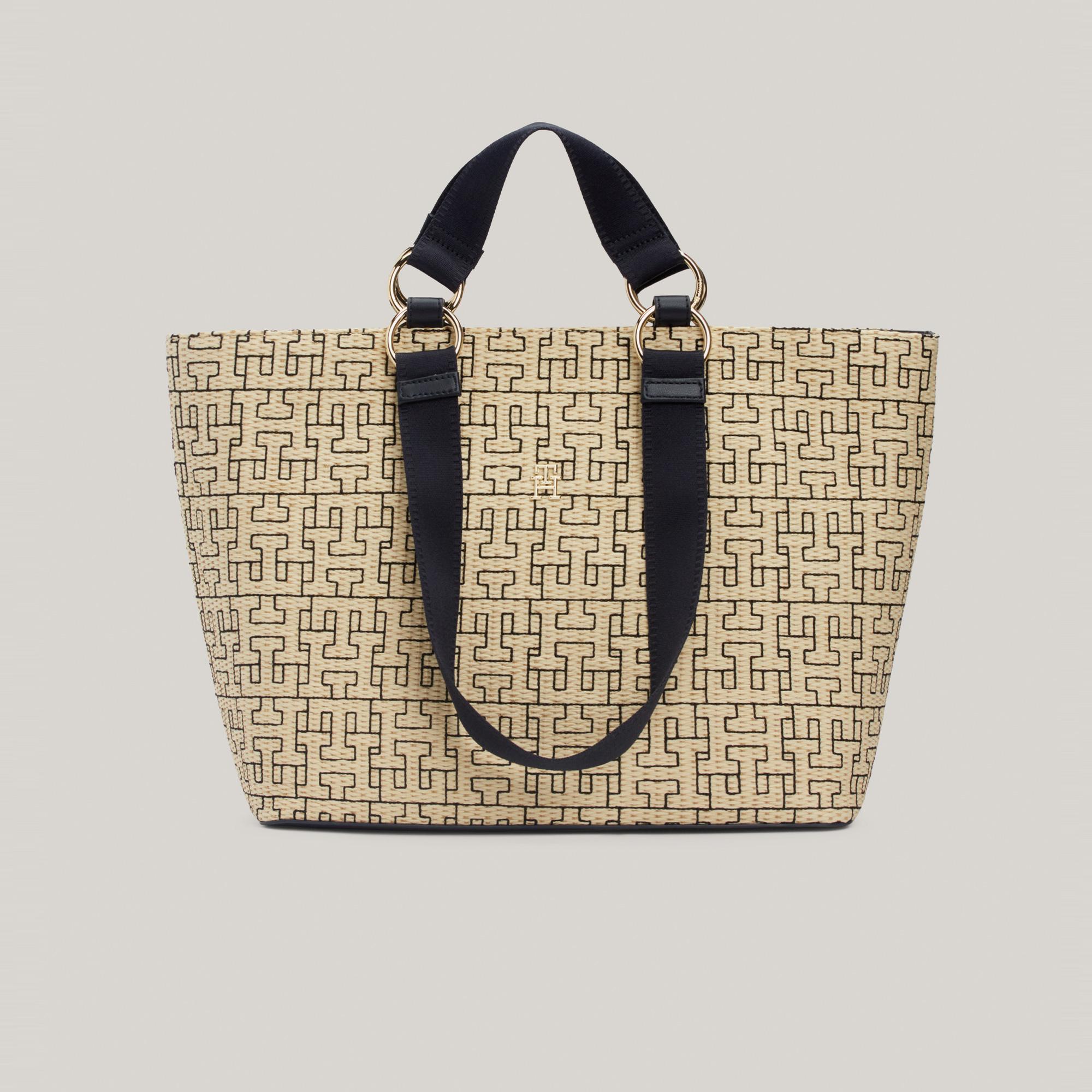 Tommy Hilfiger City Mono Mono Kadın Bej El Çantası