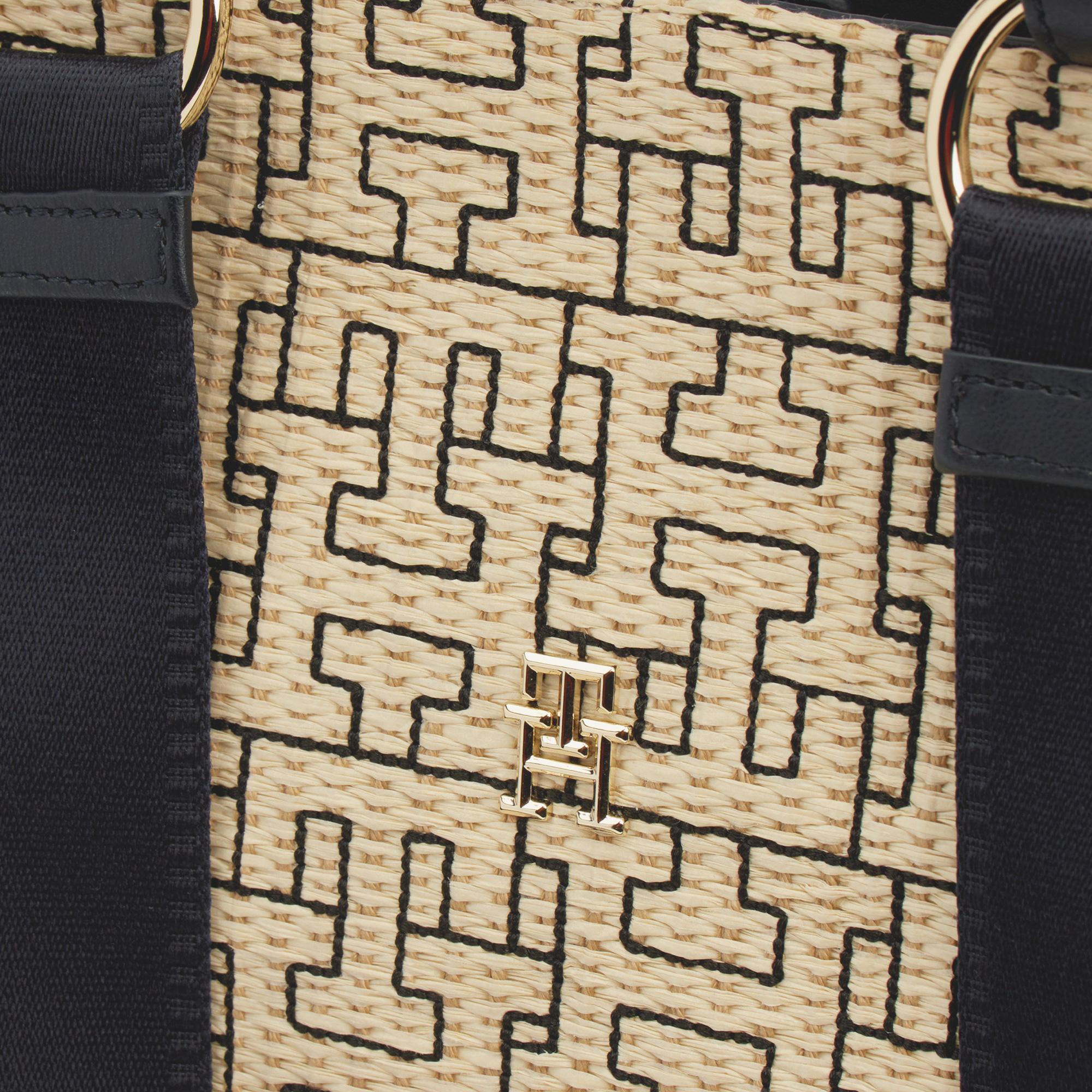 Tommy Hilfiger City Mono Mono Kadın Bej El Çantası