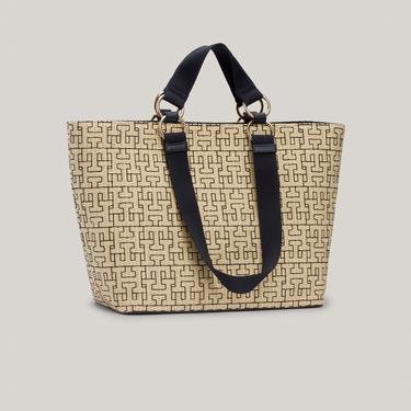  Tommy Hilfiger City Mono Mono Kadın Bej El Çantası