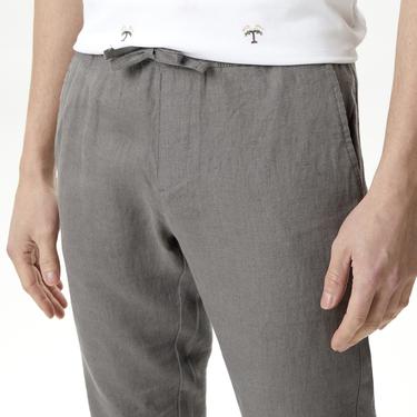  Nautica Erkek Gri Keten Pantolon