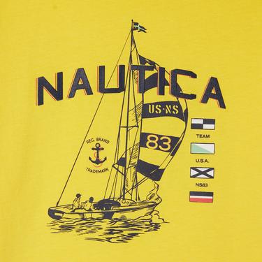  Nautica Erkek Çocuk Sarı Standart Fit T-Shirt