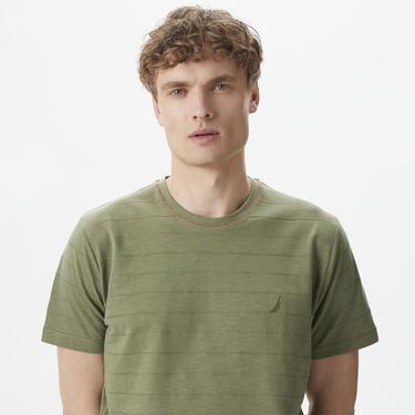  Nautica Erkek Yeşil Standart Fit T-Shirt