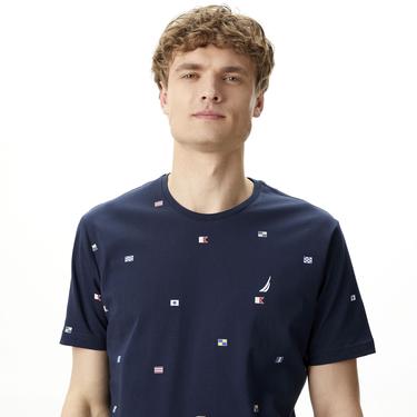 Nautica Erkek Lacivert Standart Fit T-Shirt