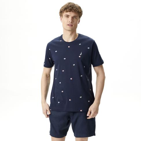  Nautica Erkek Lacivert Standart Fit T-Shirt