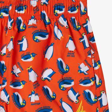  Nautica Erkek Çocuk Turuncu Standart Fit Mayo Şort