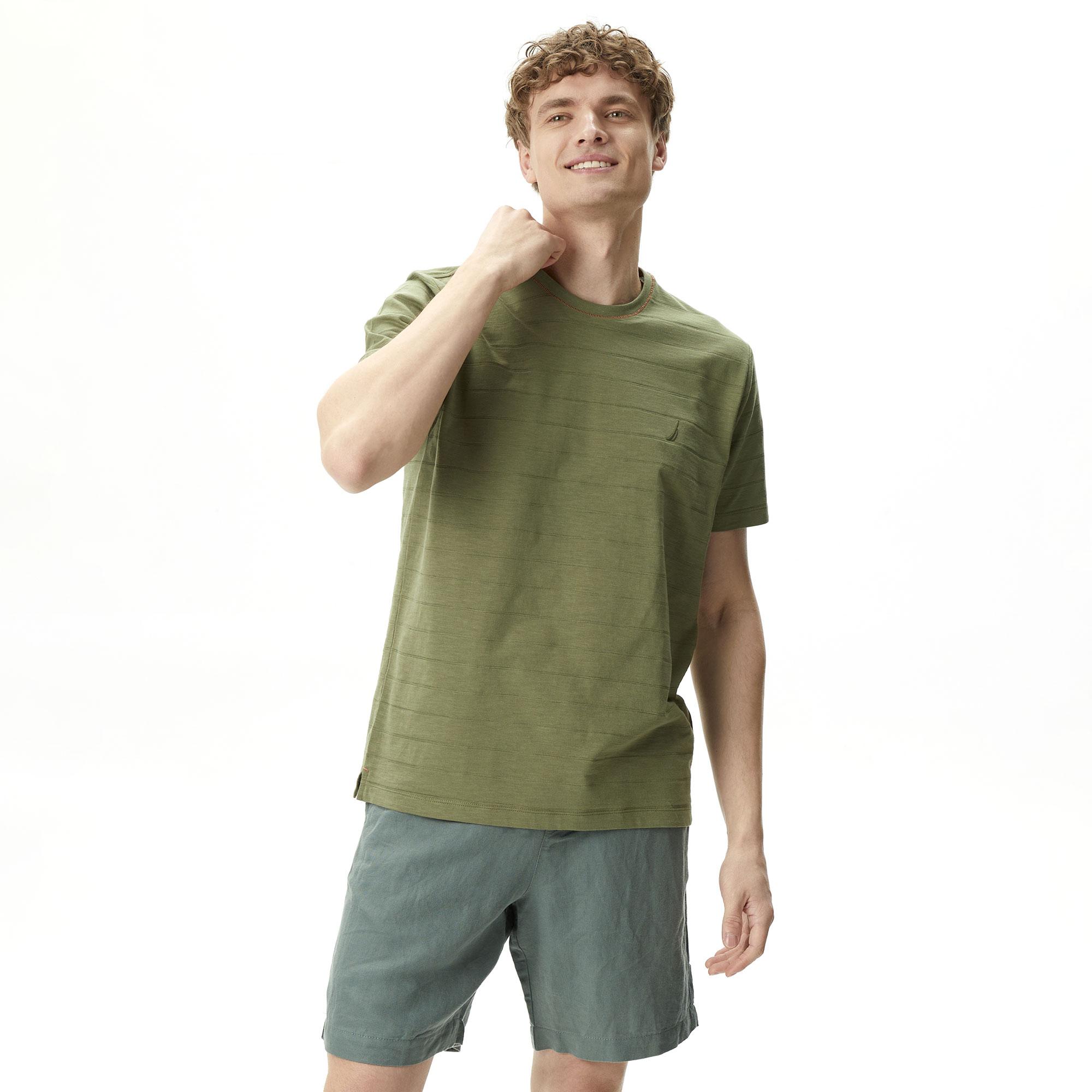 Nautica Erkek Yeşil Standart Fit T-Shirt