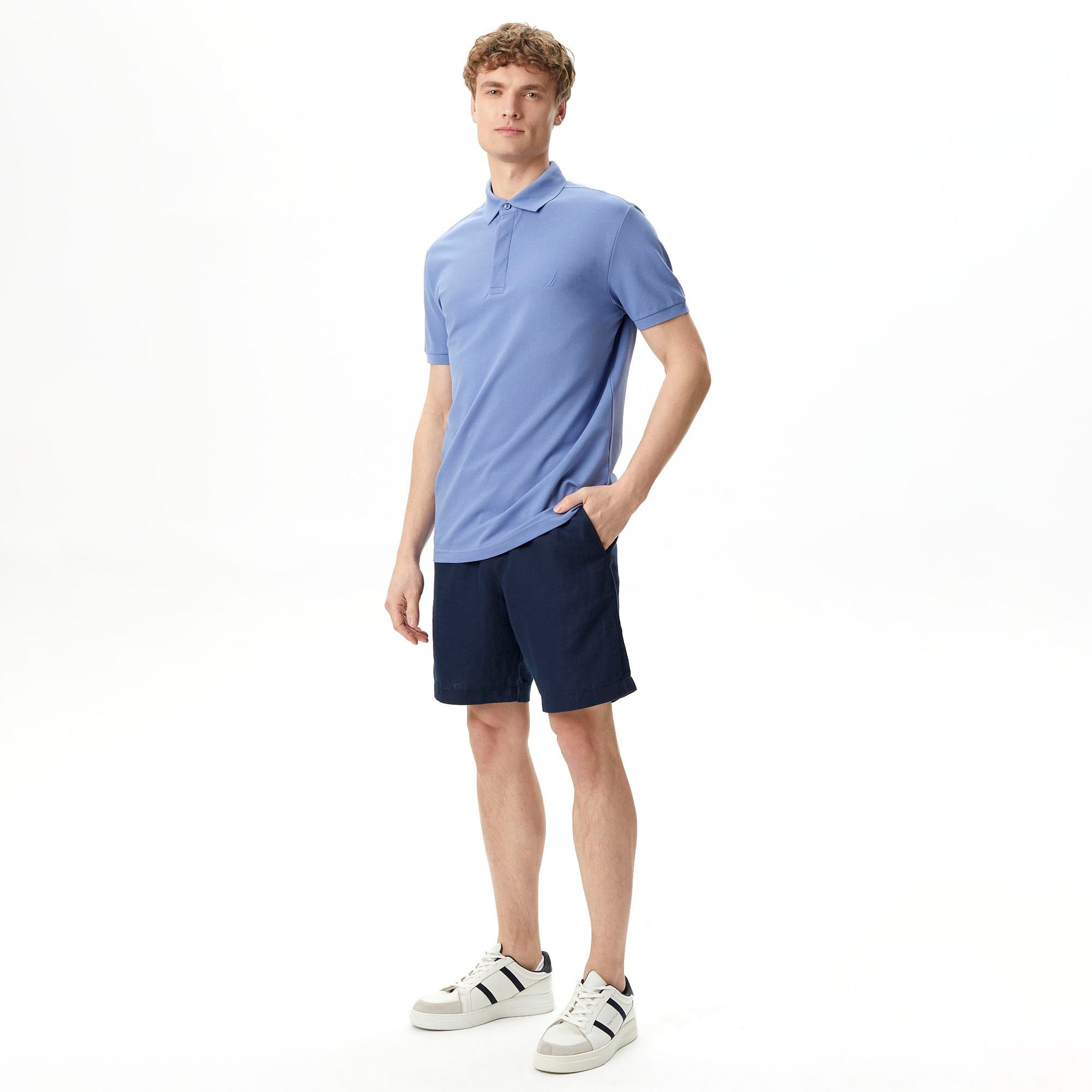 Nautica Erkek Mavi Slim Fit Polo