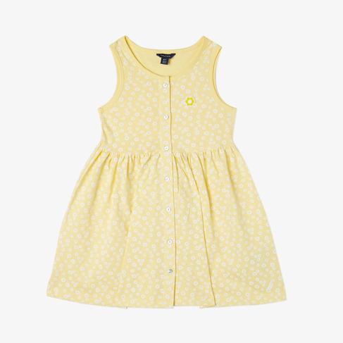  Nautica Kız Çocuk Sarı Baskılı Elbise