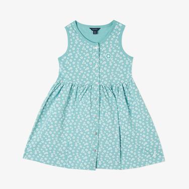  Nautica Kız Çocuk Mavi Baskılı Elbise