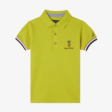  Nautica Erkek Çocuk Yeşil Kısa Kollu Polo