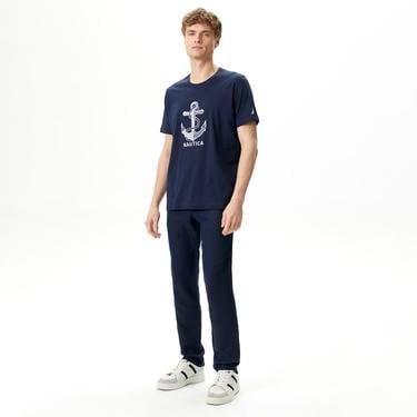  Nautica Erkek Lacivert Standart Fit T-Shirt