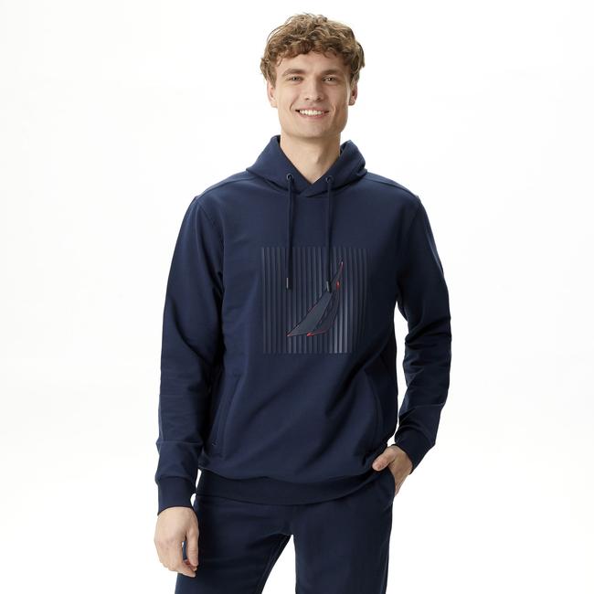  Nautica Erkek Lacivert Standart Fit Sweatshirt