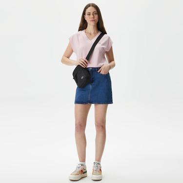  Kadın Denim Mavi Etek