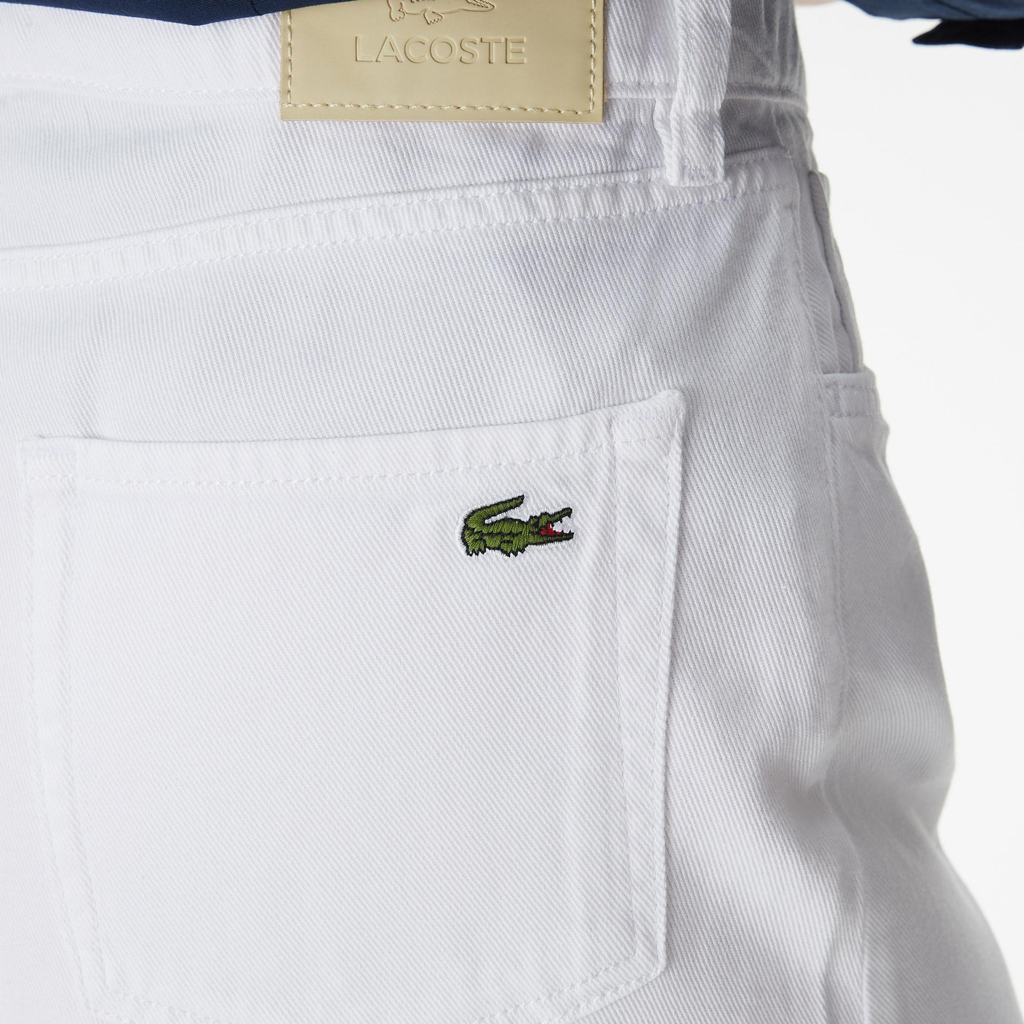 Lacoste Kadın Regular Fit Beyaz Etek