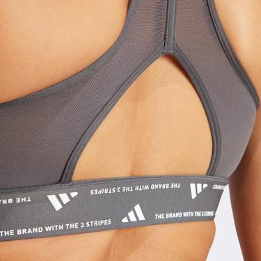  adidas Pwrct Ms 3S Bra Kadın Gri Antrenman Bra