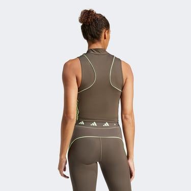  adidas Hyglm Tk Q2 Kadın Gri Antrenman Bra