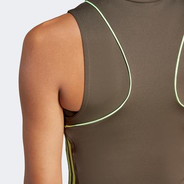  adidas Hyglm Tk Q2 Kadın Gri Antrenman Bra