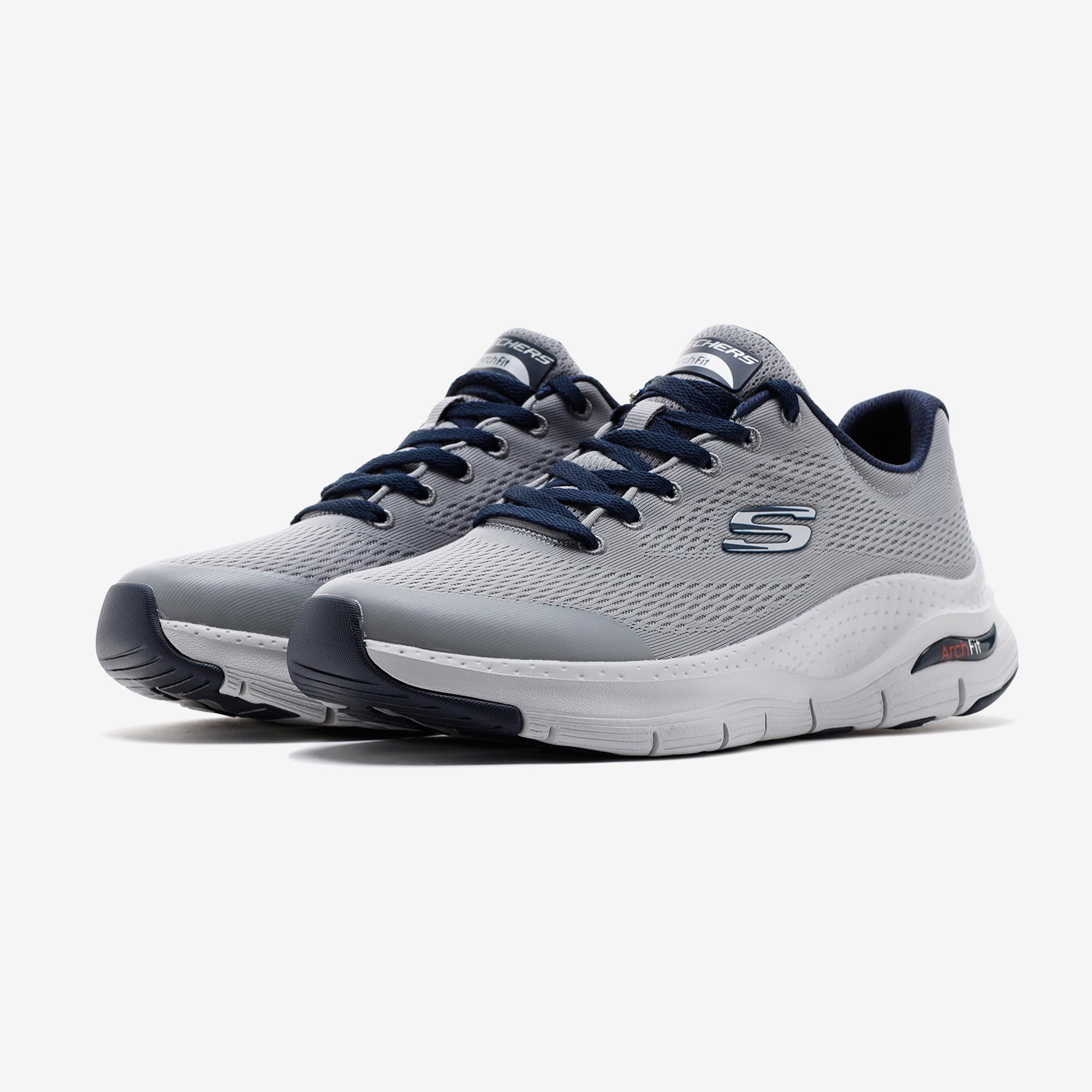 Skechers Arch Fit Erkek Gri Günlük Spor Ayakkabı