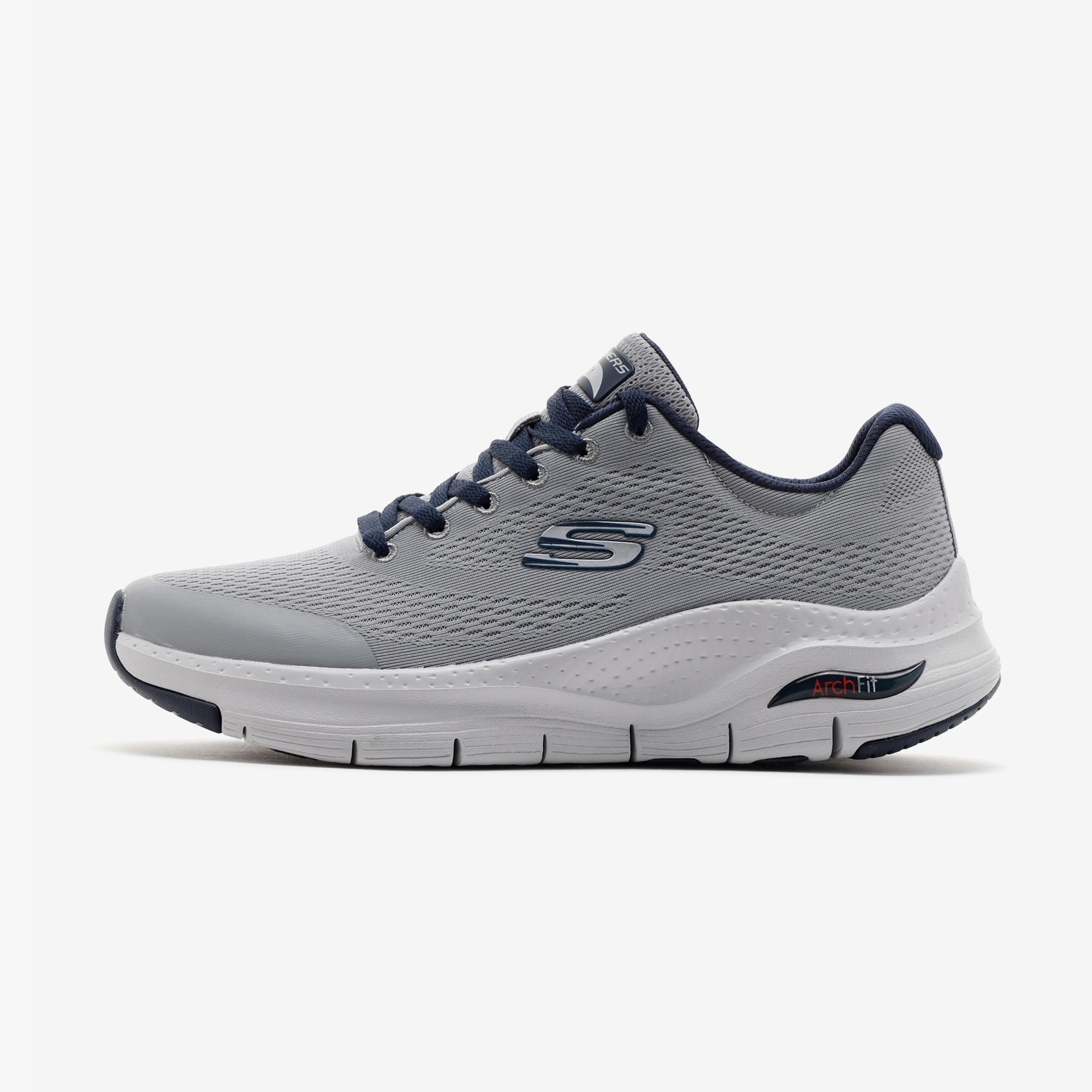 Skechers Arch Fit Erkek Gri Günlük Spor Ayakkabı
