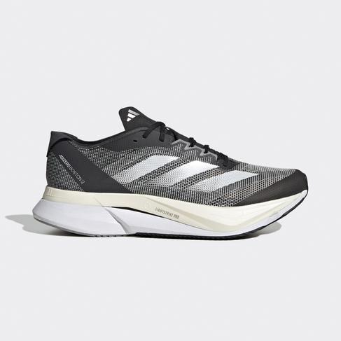  adidas Adizero Boston 12 Erkek Gri Koşu Ayakkabısı