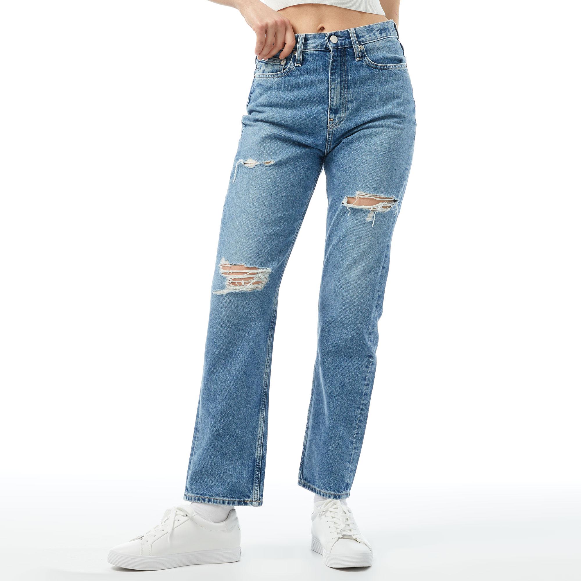 Calvin Klein Jeans Kadın Mavi Jean
