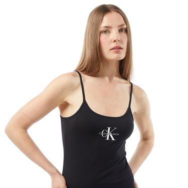  Calvin Klein Jeans Monologo Kadın Siyah Elbise