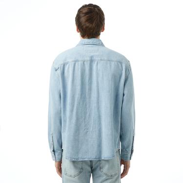  Calvin Klein Jeans Erkek Mavi Gömlek