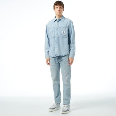  Calvin Klein Jeans Erkek Mavi Gömlek