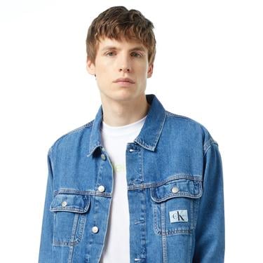  Calvin Klein Jeans Erkek Mavi Ceket