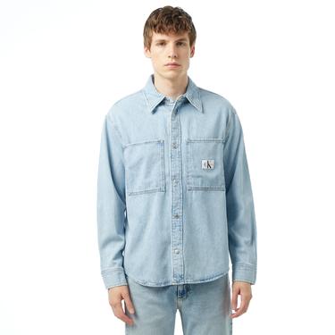  Calvin Klein Jeans Erkek Mavi Gömlek