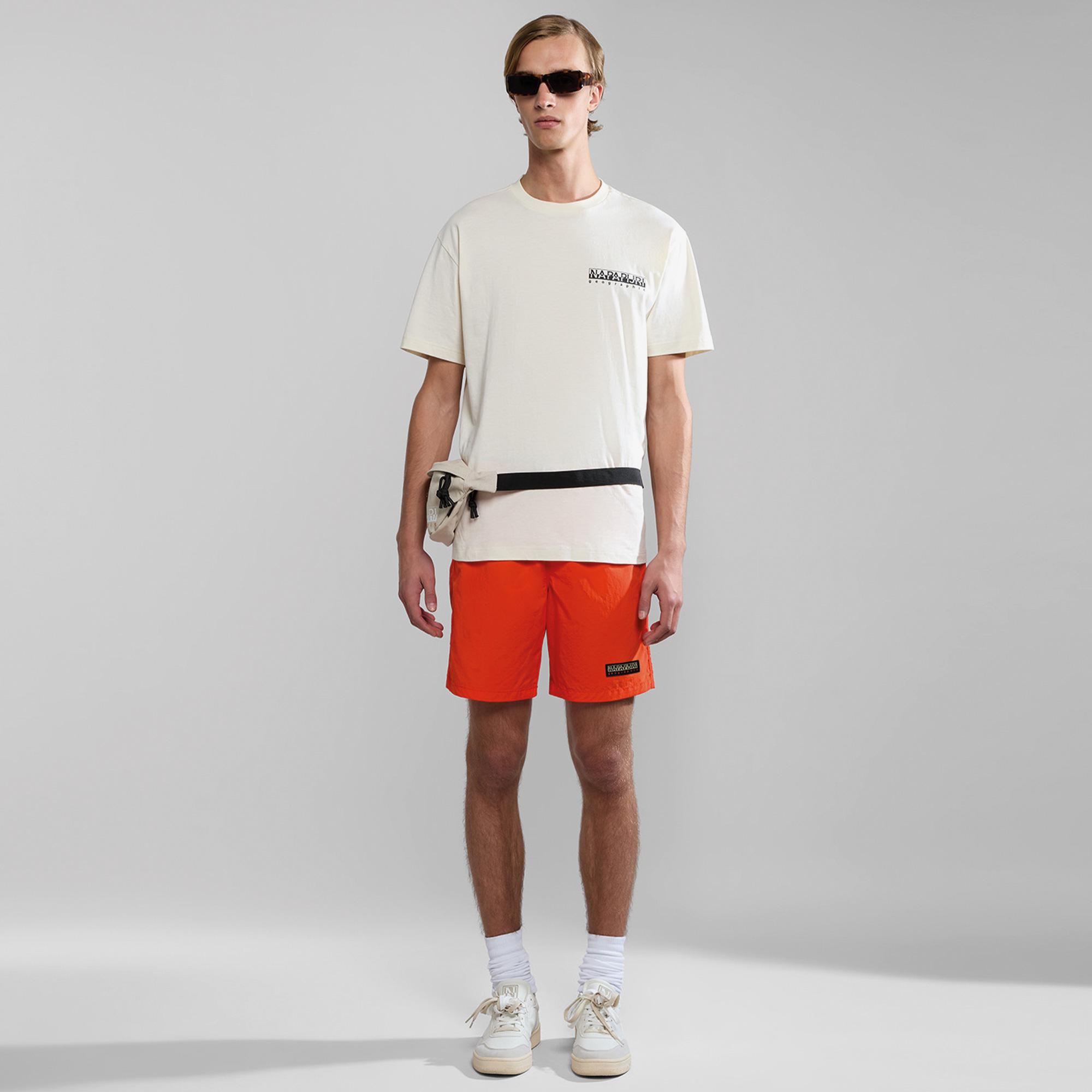 Napapijri V-Iaato Erkek Turuncu Mayo