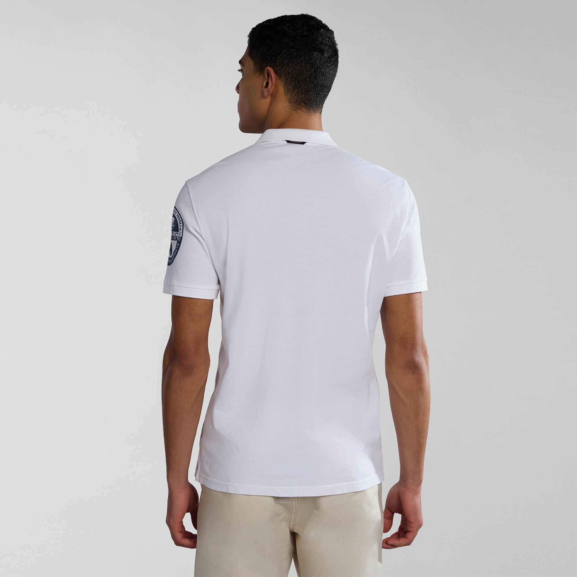 Napapijri E-Amundsen Erkek Beyaz T-Shirt