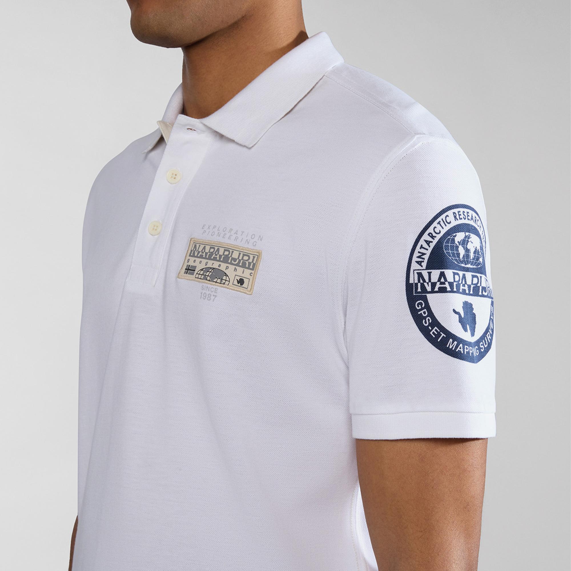 Napapijri E-Amundsen Erkek Beyaz T-Shirt