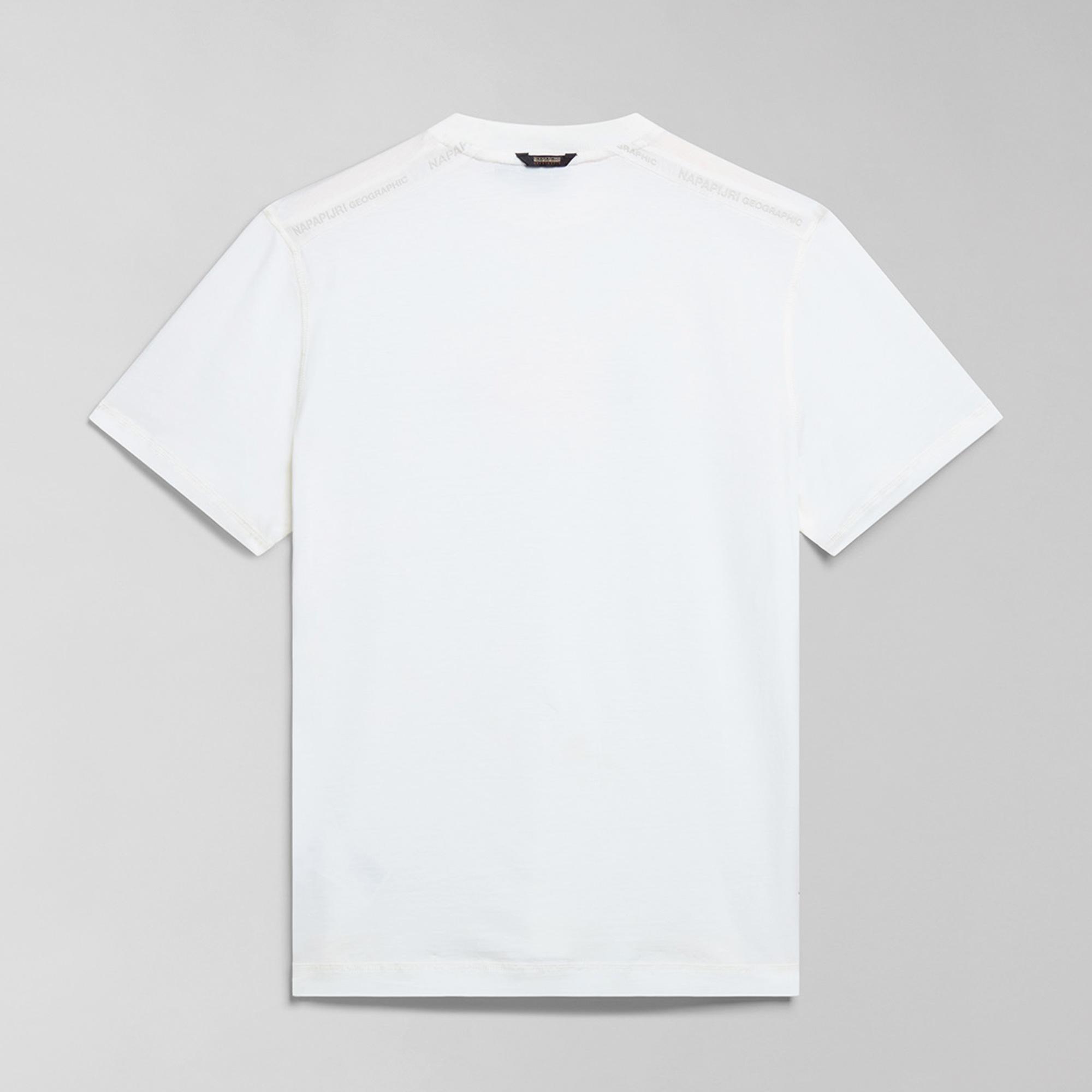 Napapijri S-Smallwood Erkek Beyaz T-Shirt