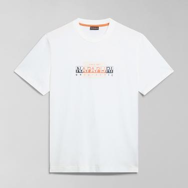  Napapijri S-Smallwood Erkek Beyaz T-Shirt